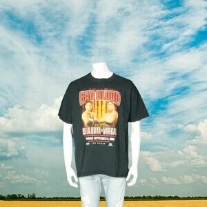 Y2K Vintage Bad Blood De La Hoya VS Vargas 2002 World Boxing T Shirt Tee XL